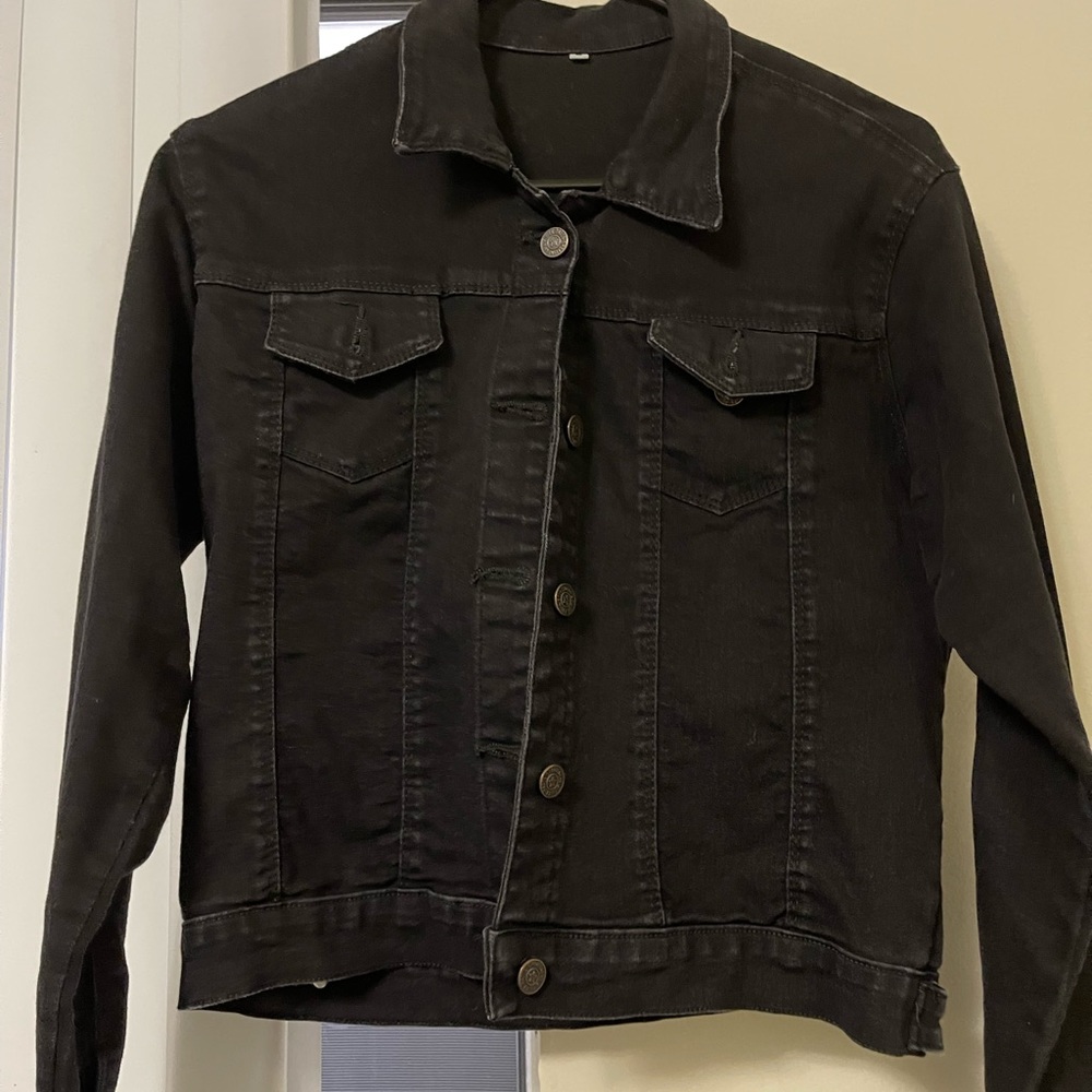 Black jean jacket